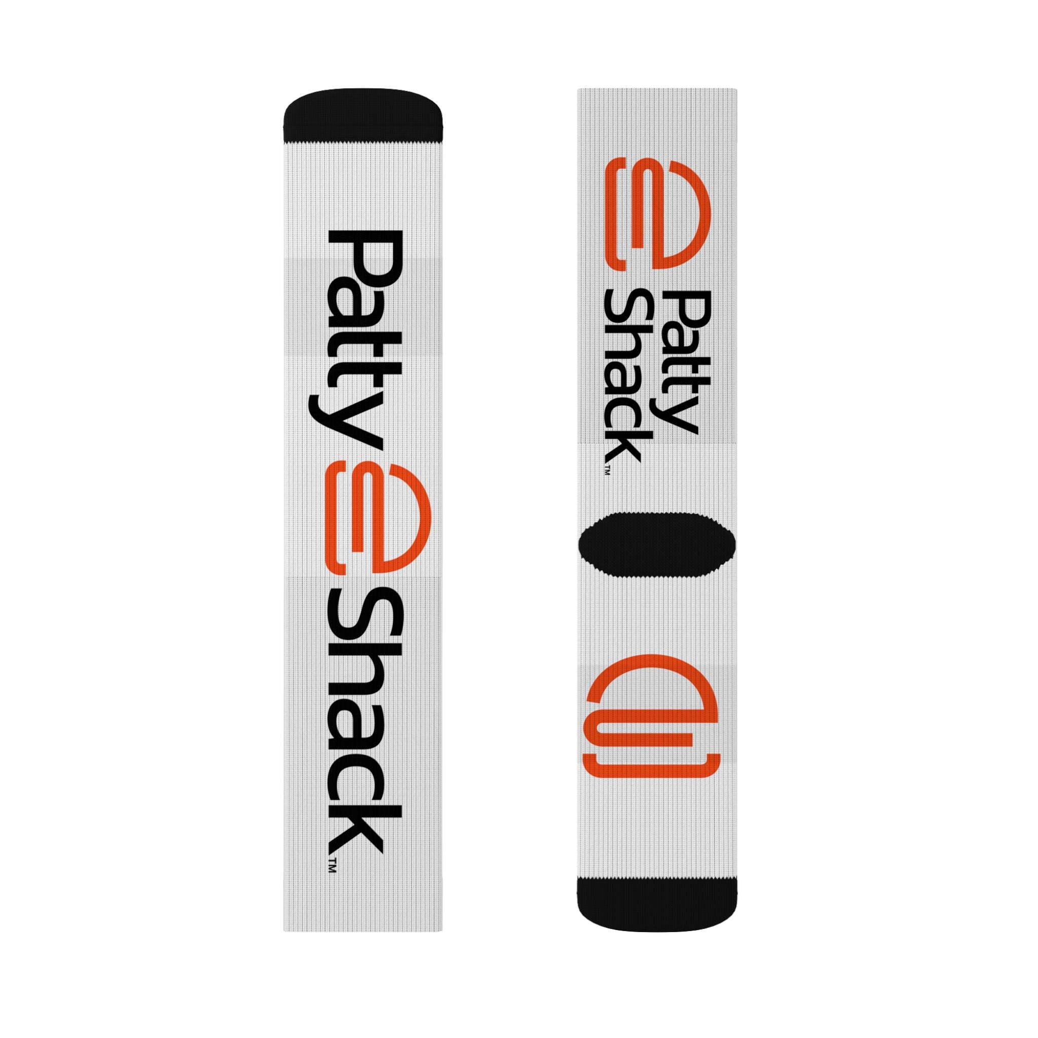 Custom Logo Sublimation Socks — Patty Shack Branded Athletic Crew Socks