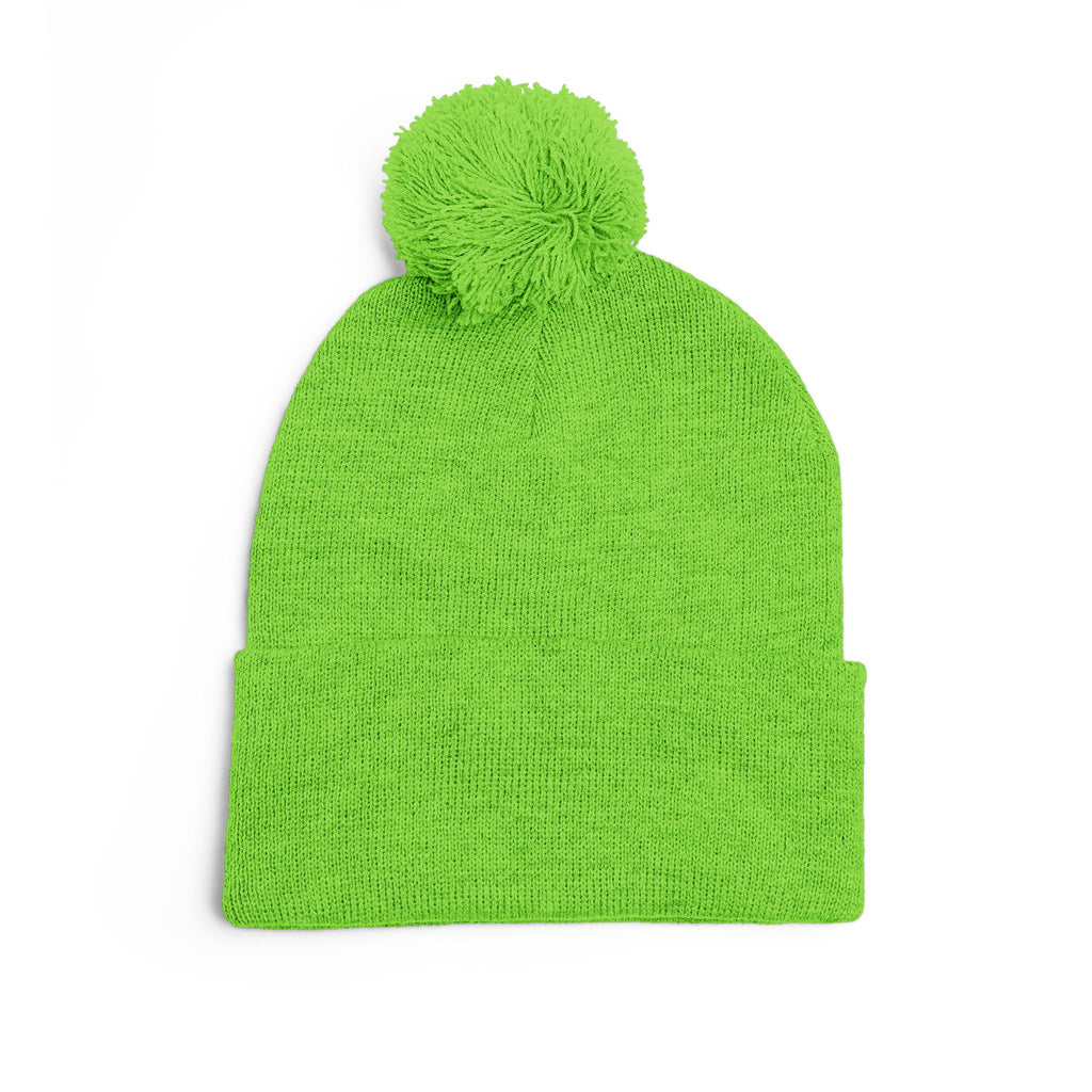 Patty Shack Embroidered Pom-Pom Beanie — Cozy Knit Winter Hat