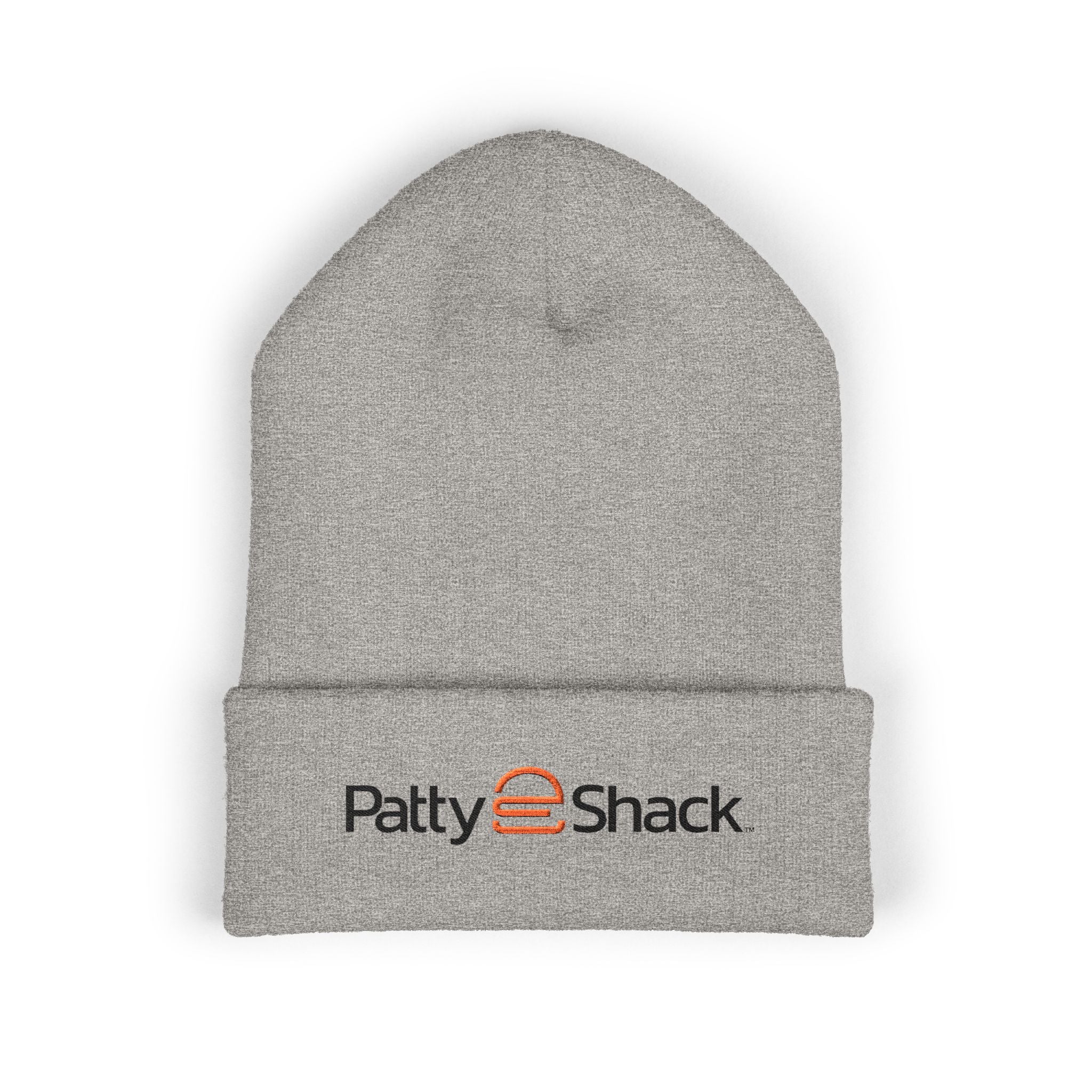 Patty Shack Embroidered Cuffed Beanie — Cozy Winter Hat with Logo