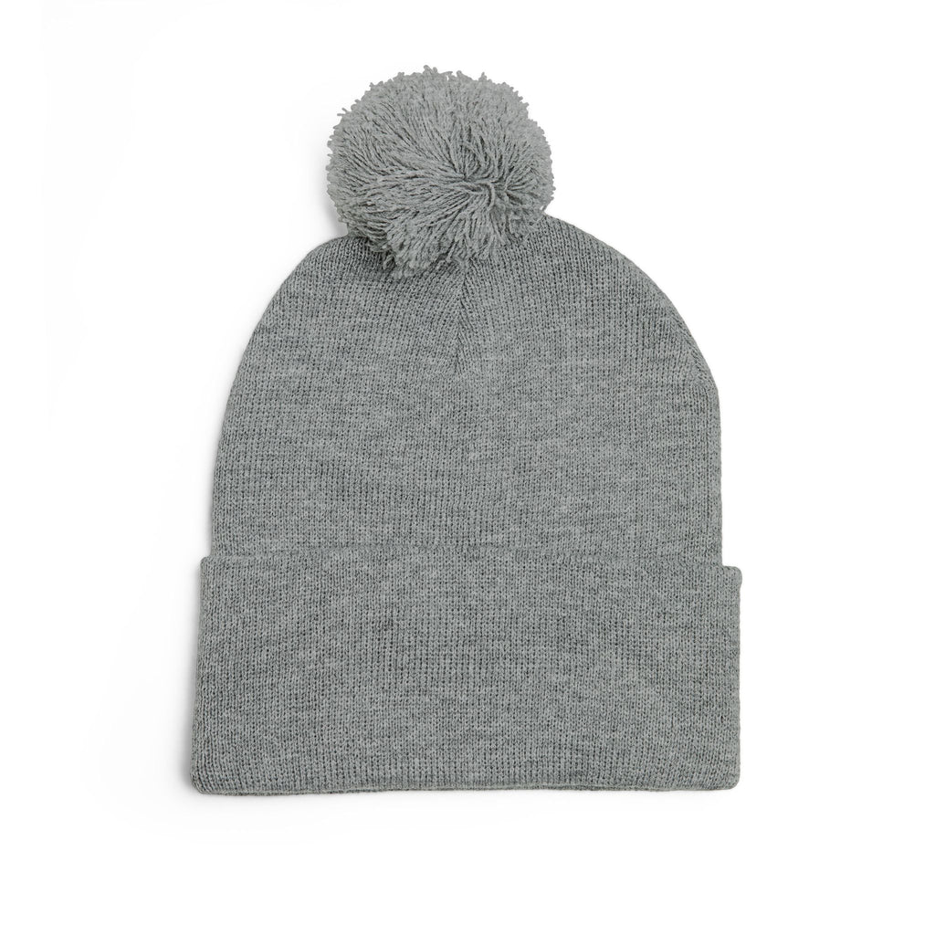 Patty Shack Embroidered Pom-Pom Beanie — Cozy Knit Winter Hat