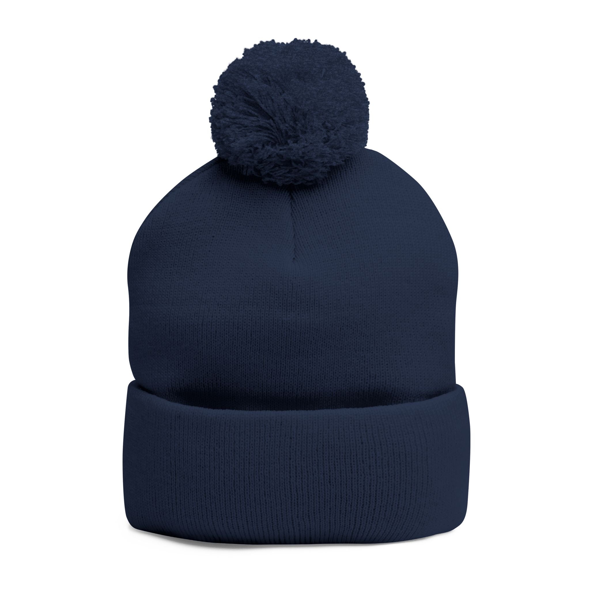 Patty Shack Embroidered Pom-Pom Beanie — Cozy Knit Winter Hat