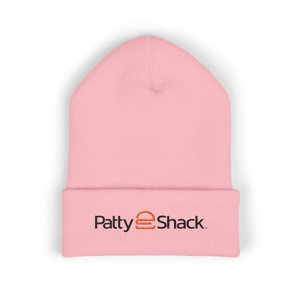 Patty Shack Embroidered Cuffed Beanie — Cozy Winter Hat with Logo