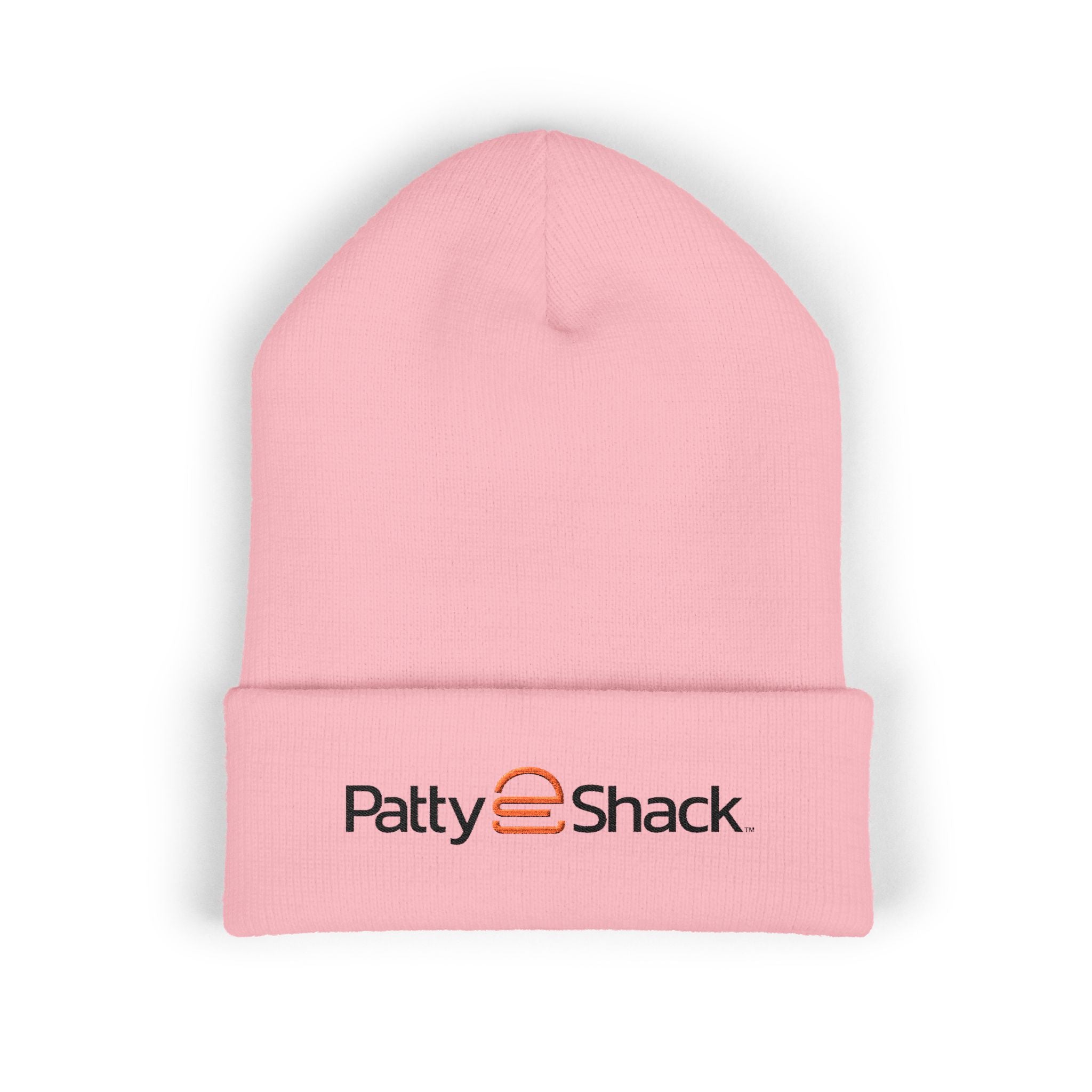 Patty Shack Embroidered Cuffed Beanie — Cozy Winter Hat with Logo