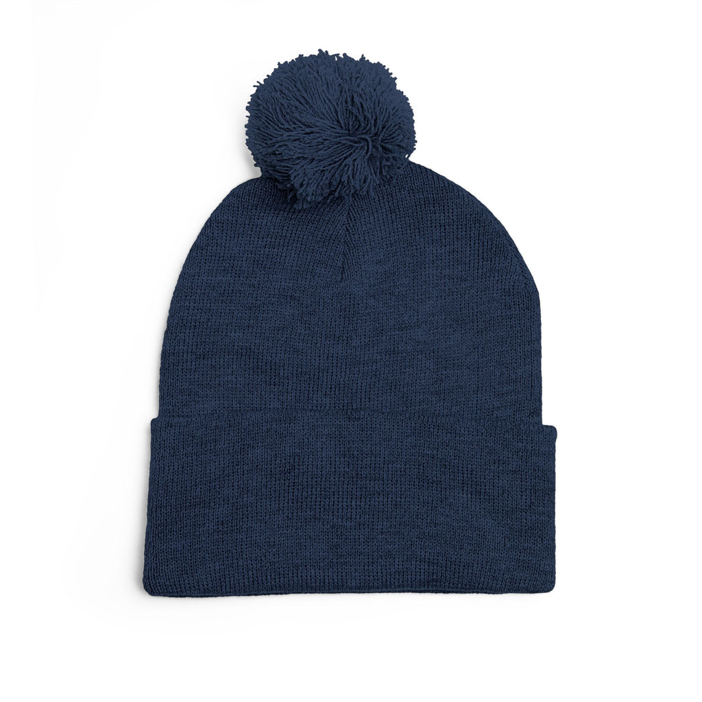 Patty Shack Embroidered Pom-Pom Beanie — Cozy Knit Winter Hat
