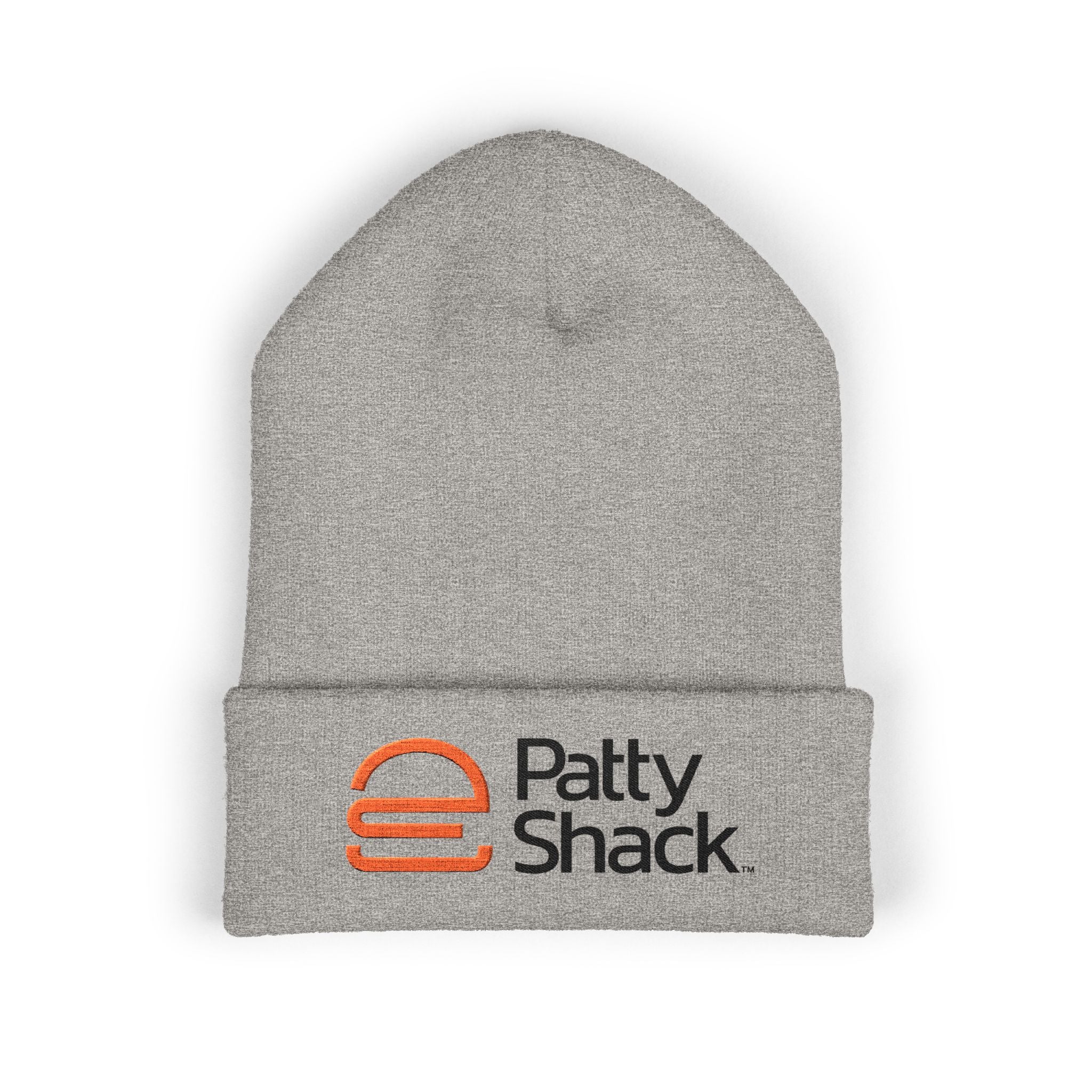 Patty Shack Embroidered Cuffed Beanie — Cozy Branded Winter Hat
