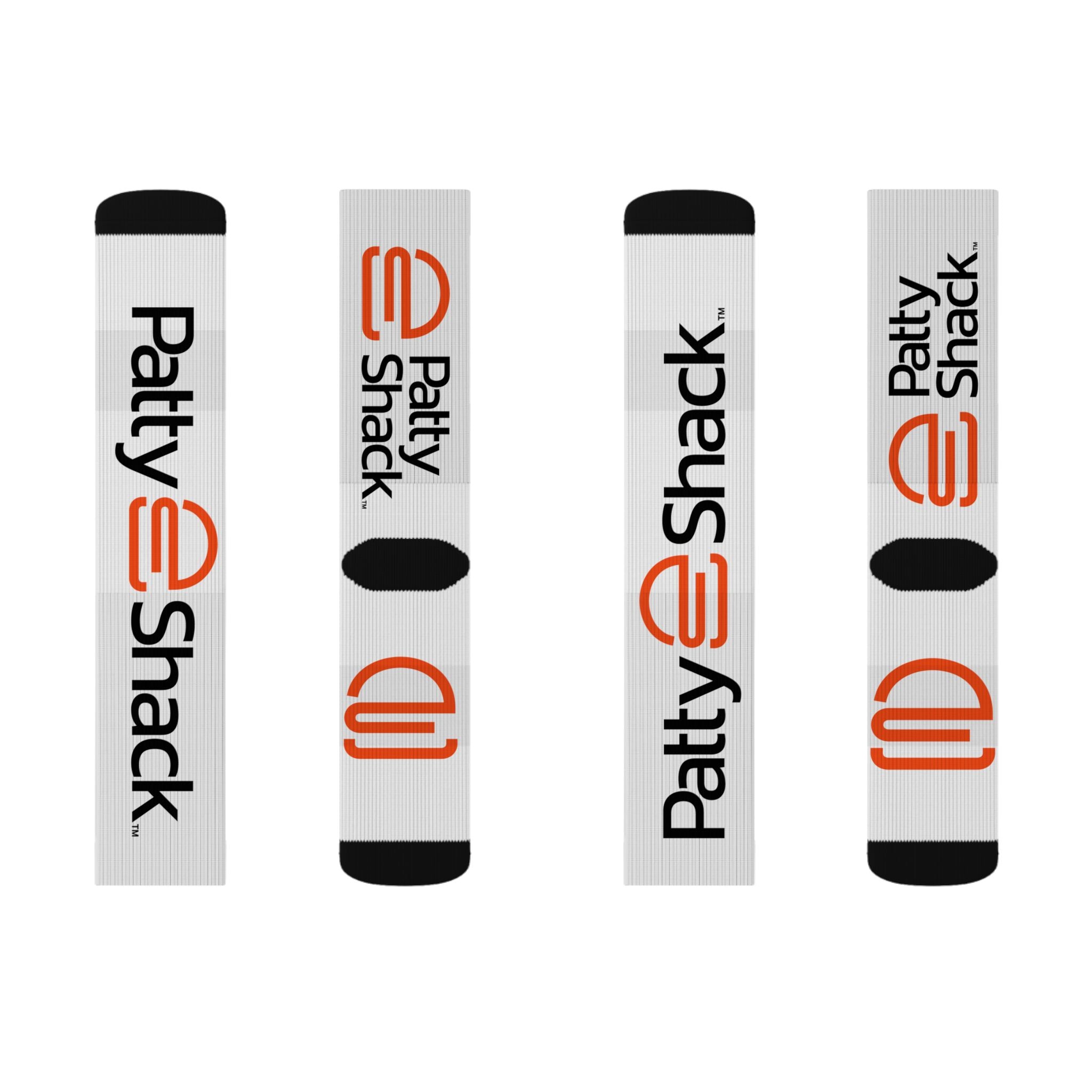 Custom Logo Sublimation Socks — Patty Shack Branded Athletic Crew Socks