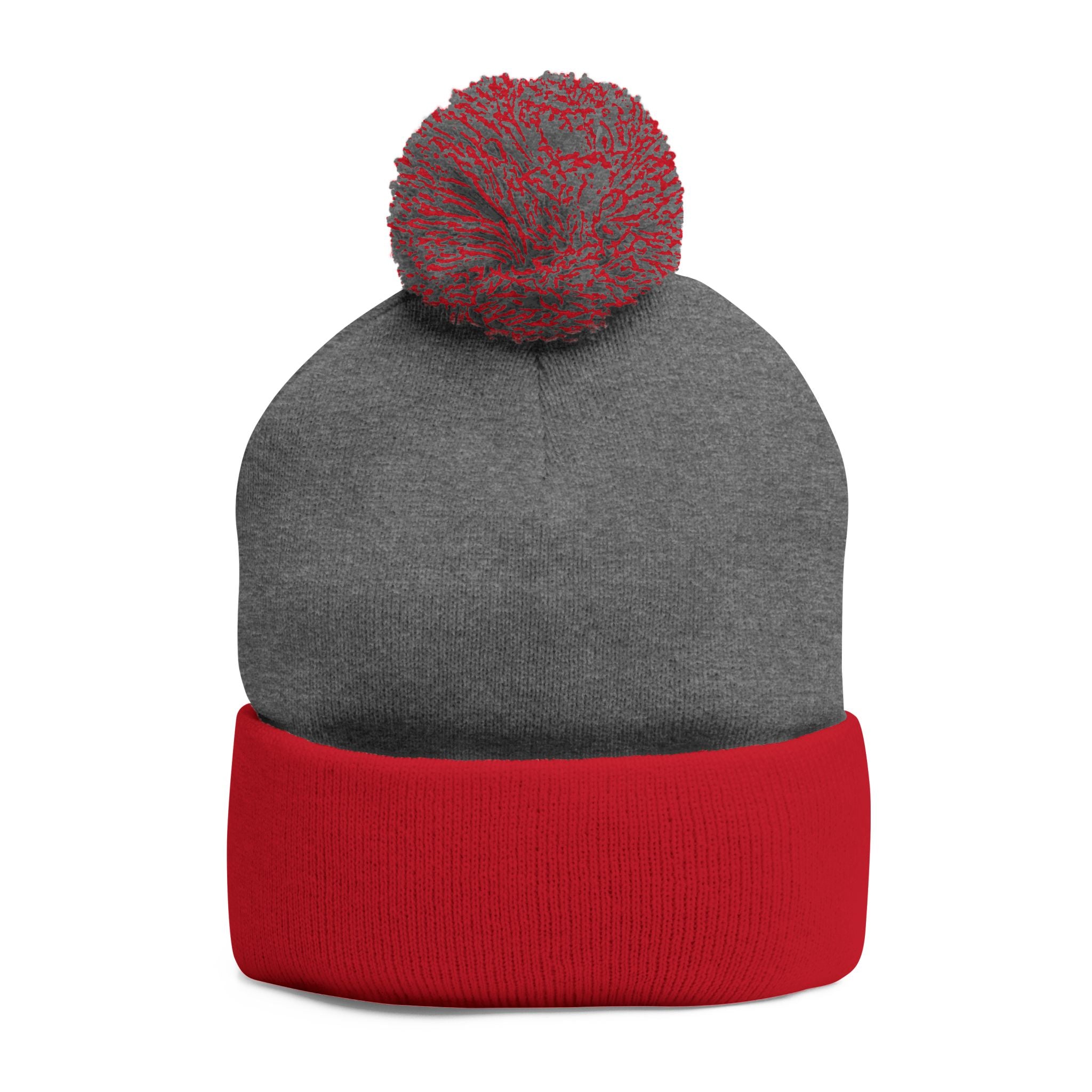 Patty Shack Embroidered Pom-Pom Beanie — Cozy Knit Winter Hat