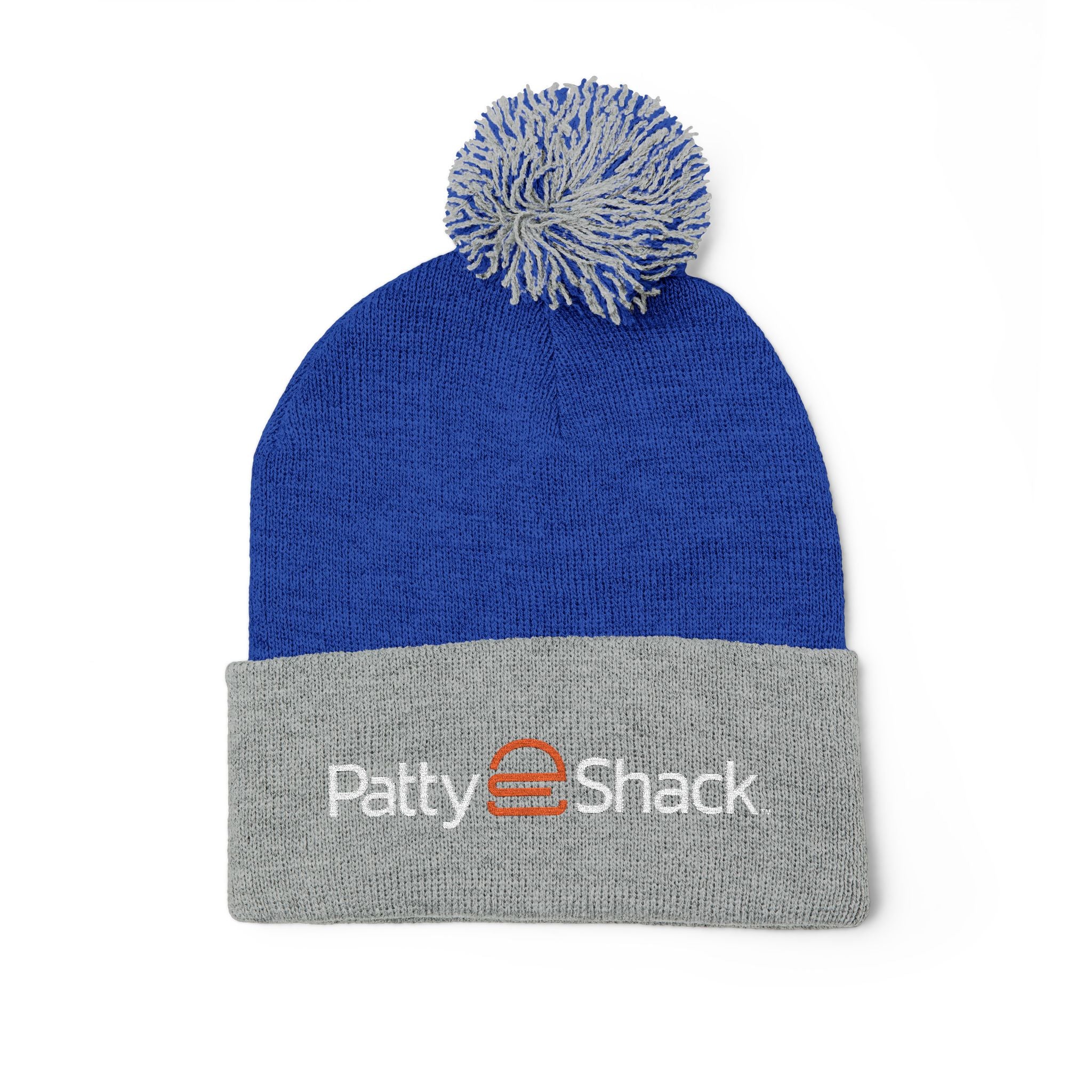 Patty Shack Embroidered Pom-Pom Beanie — Cozy Knit Winter Hat
