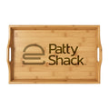 Engraved Bamboo Serving Tray — Personalized Patty Shack Logo