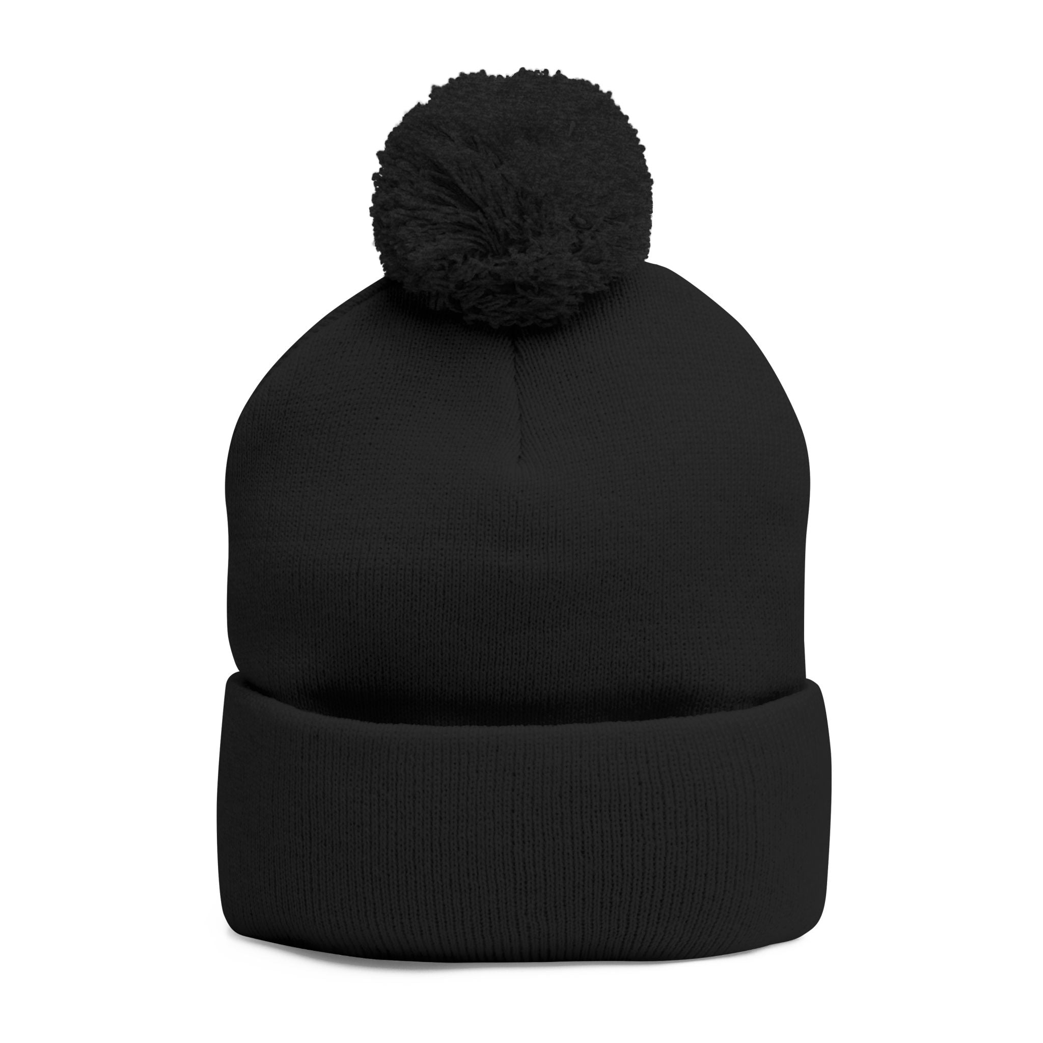 Patty Shack Embroidered Pom-Pom Beanie — Cozy Knit Winter Hat