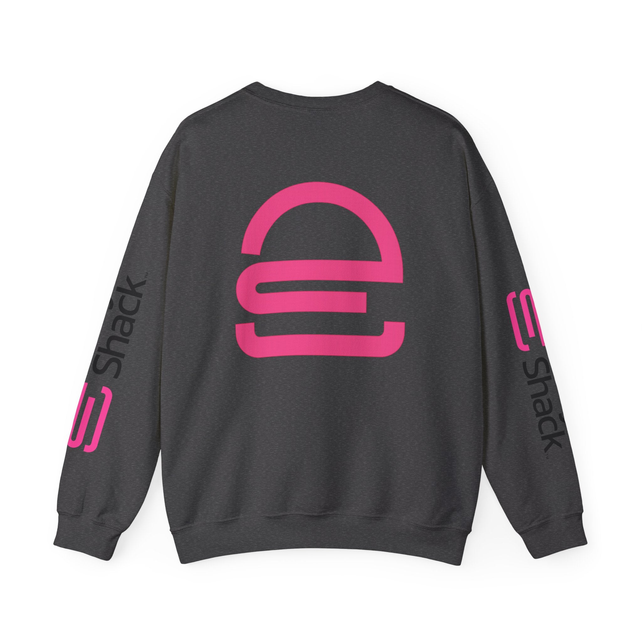 Shack x Patty Logo Crewneck Sweatshirt — White Graphic Logo Pullover