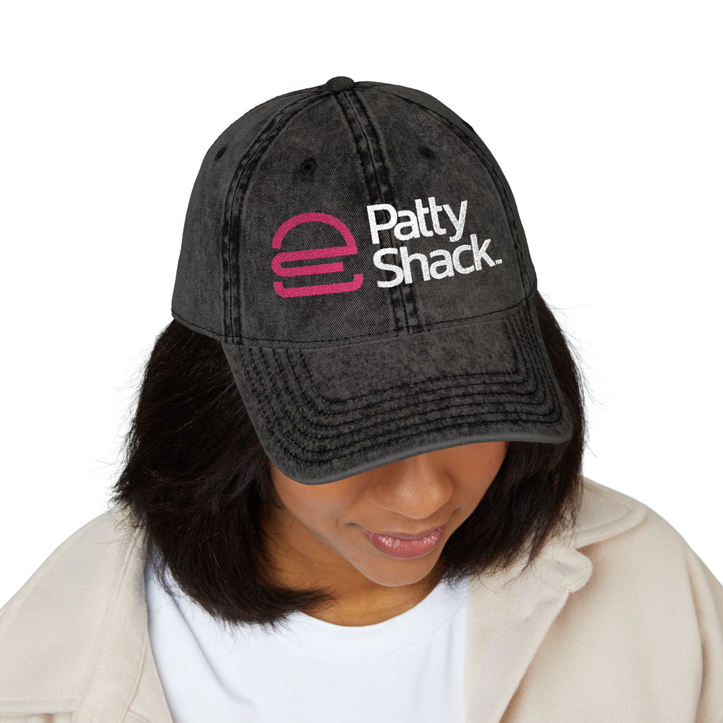 Vintage Embroidered Cap — Patty Shack Logo Distressed Hat