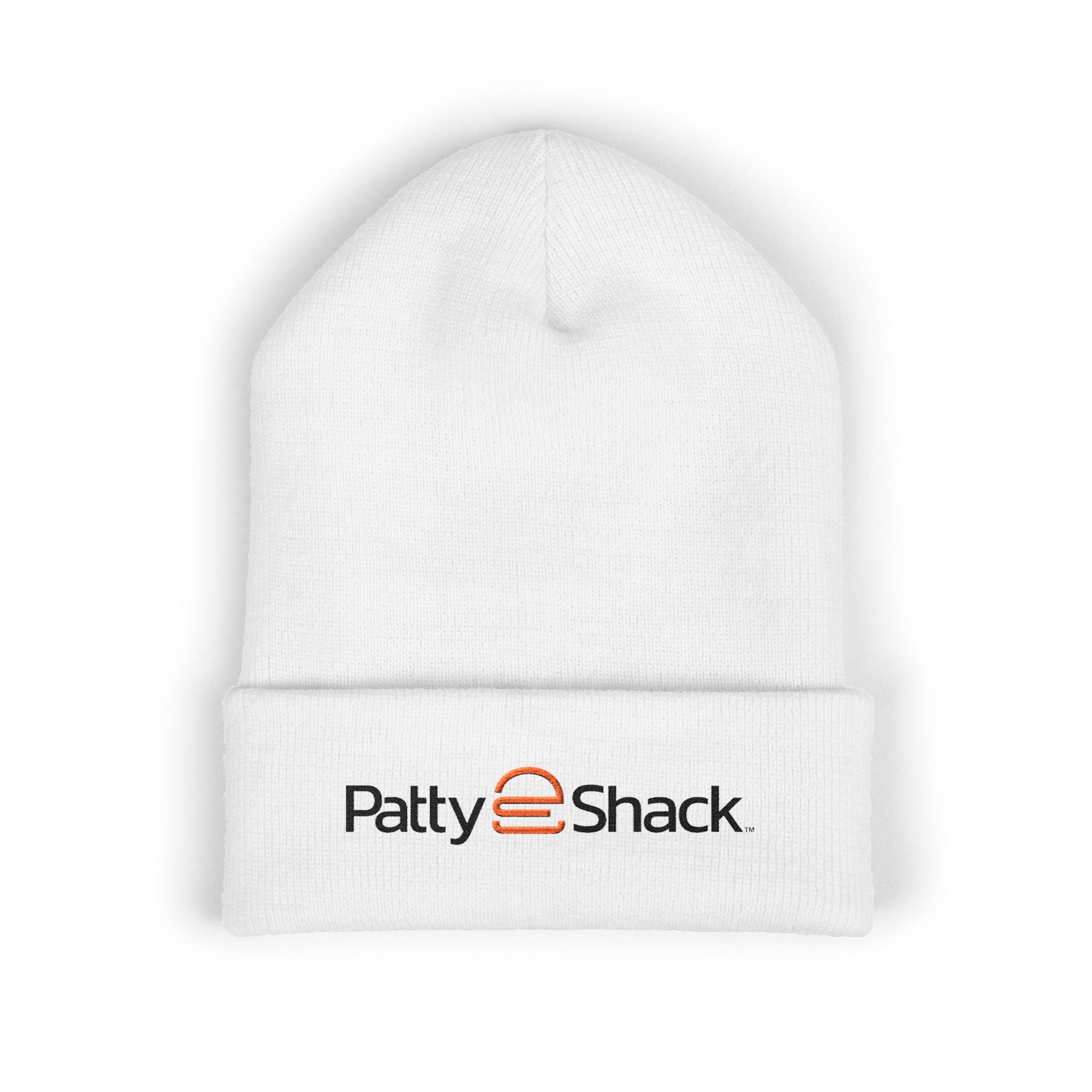 Patty Shack Embroidered Cuffed Beanie — Cozy Winter Hat with Logo