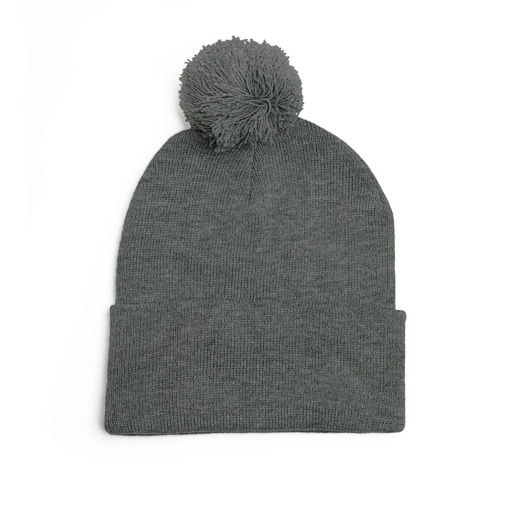 Patty Shack Embroidered Pom-Pom Beanie — Cozy Knit Winter Hat