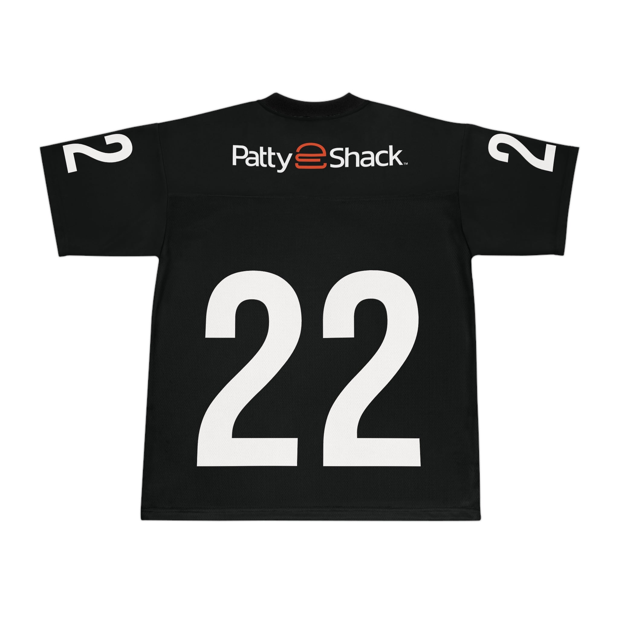 Football Jersey — Patty e Shack Black Team Jersey with Large Number 22
