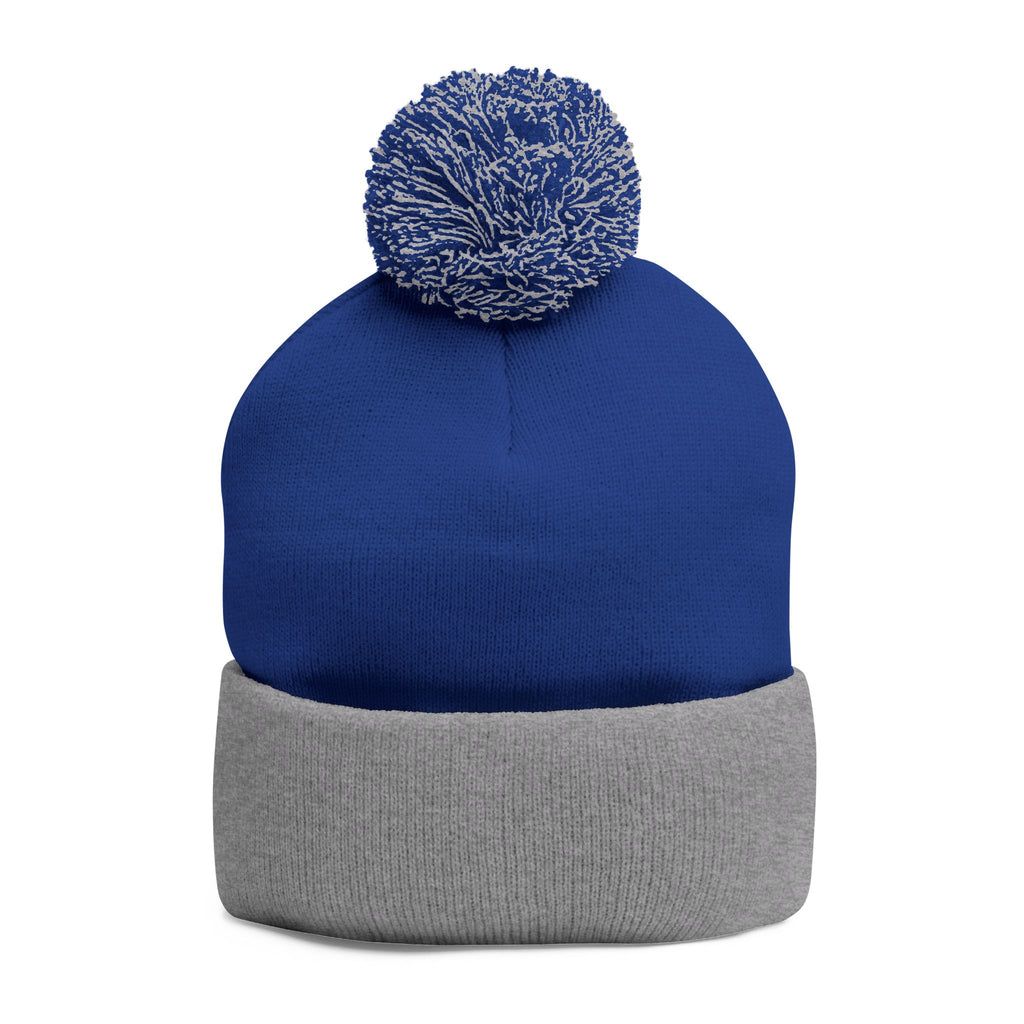 Patty Shack Embroidered Pom-Pom Beanie — Cozy Knit Winter Hat