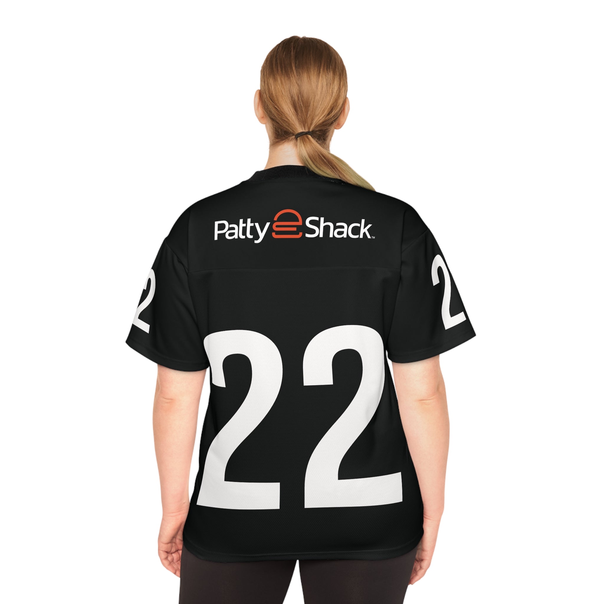 Football Jersey — Patty e Shack Black Team Jersey with Large Number 22