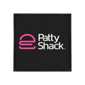 Pink Stylized 'e' Iron-On Patch – Square Logo Patch for Jackets, Bags & Jeans