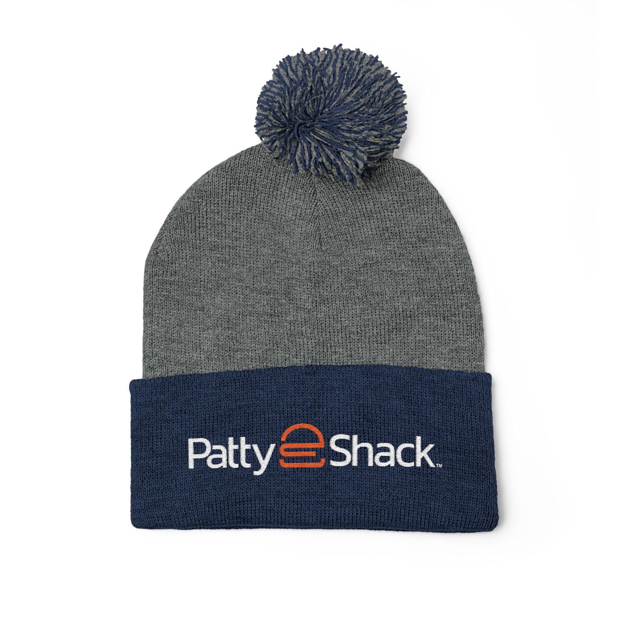 Patty Shack Embroidered Pom-Pom Beanie — Cozy Knit Winter Hat