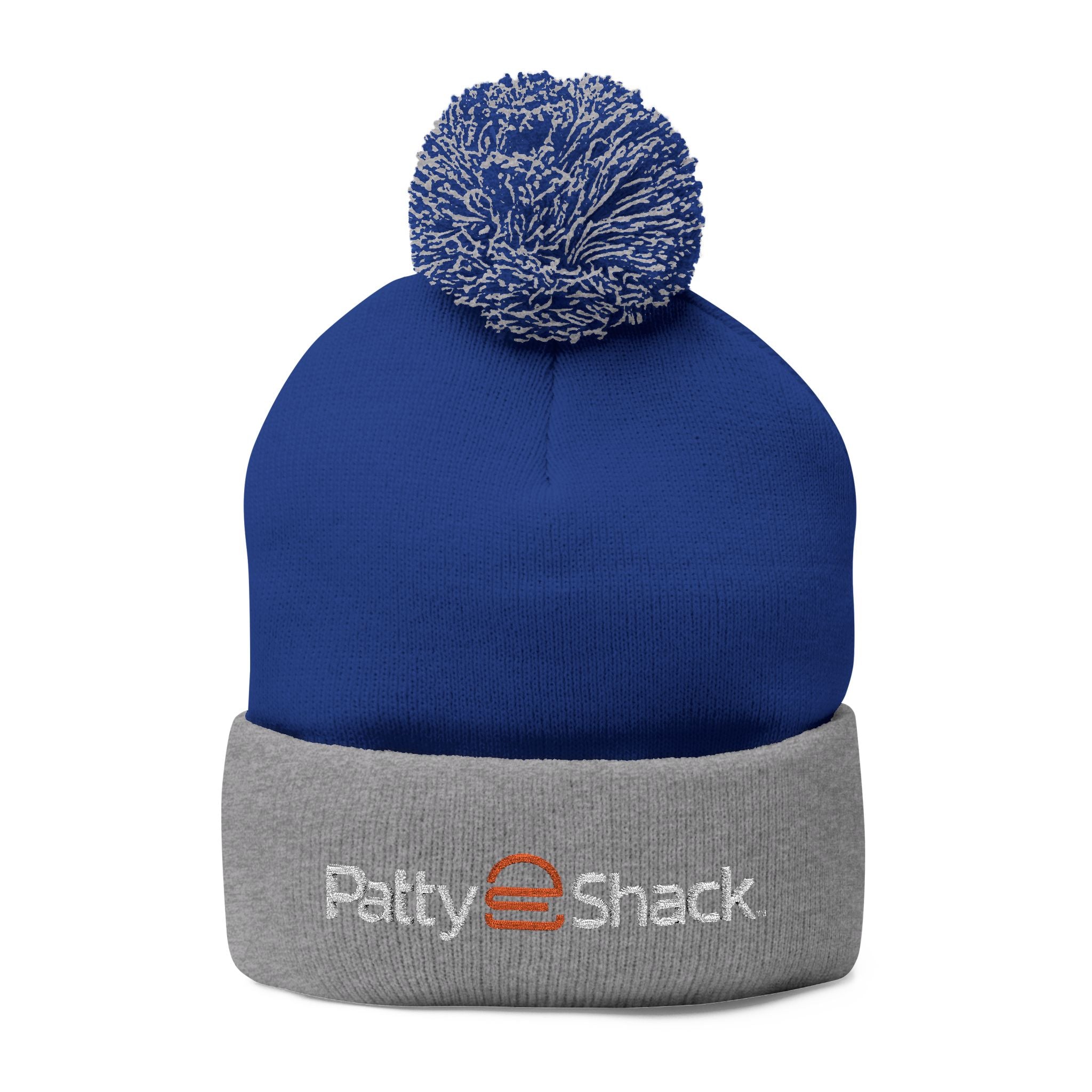 Patty Shack Embroidered Pom-Pom Beanie — Cozy Knit Winter Hat