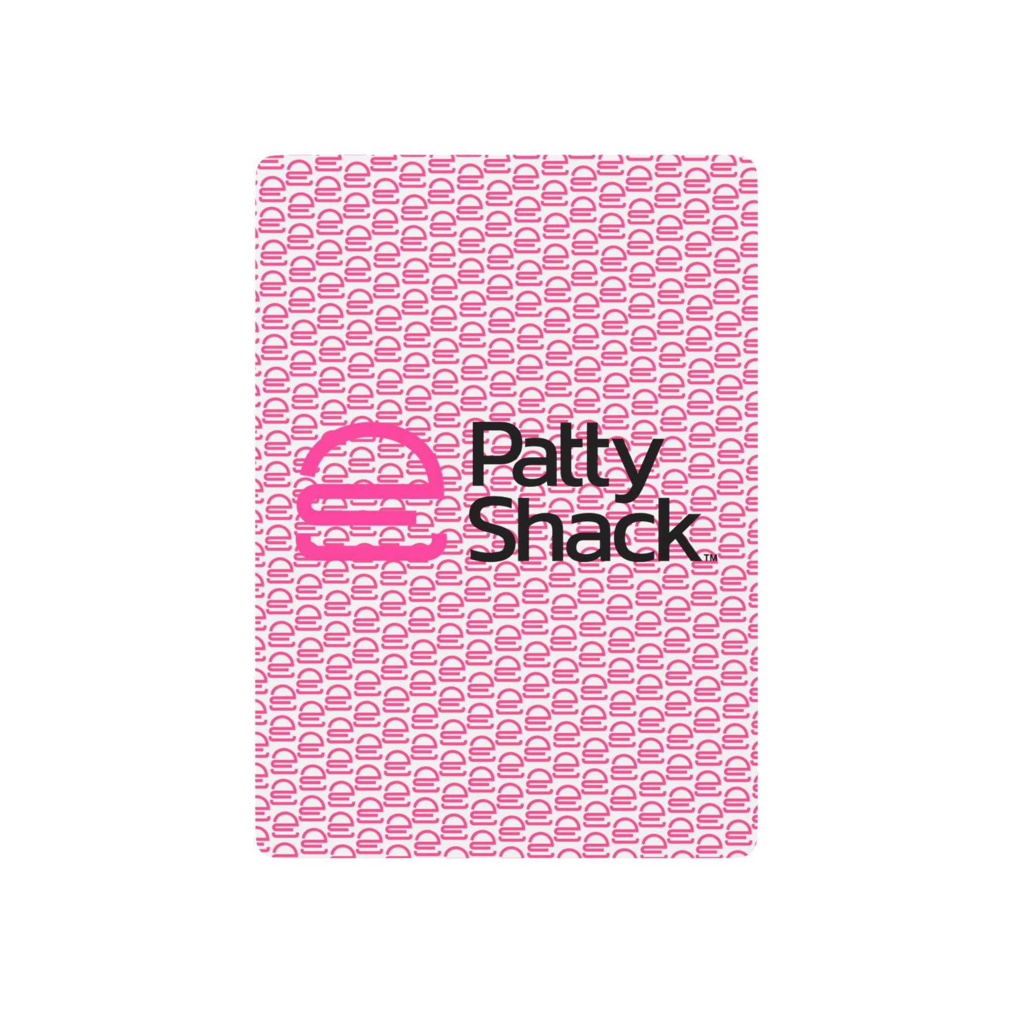 Pink Patty Shack Poker Playing Cards — Custom Back Design