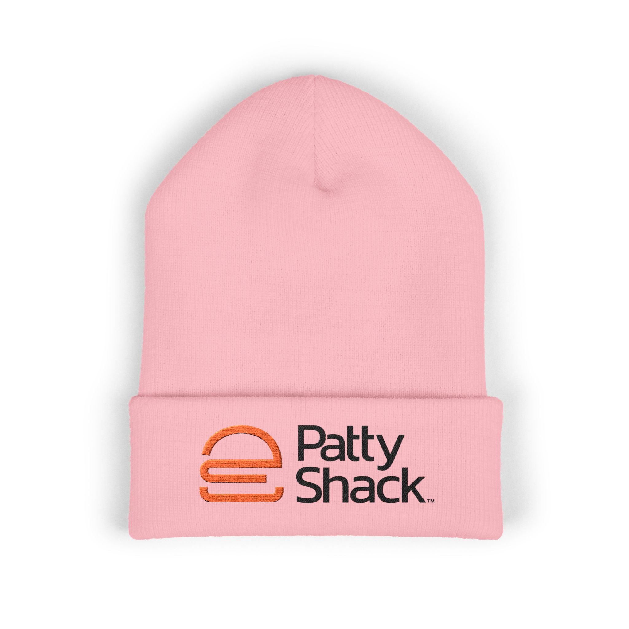 Patty Shack Embroidered Cuffed Beanie — Cozy Branded Winter Hat
