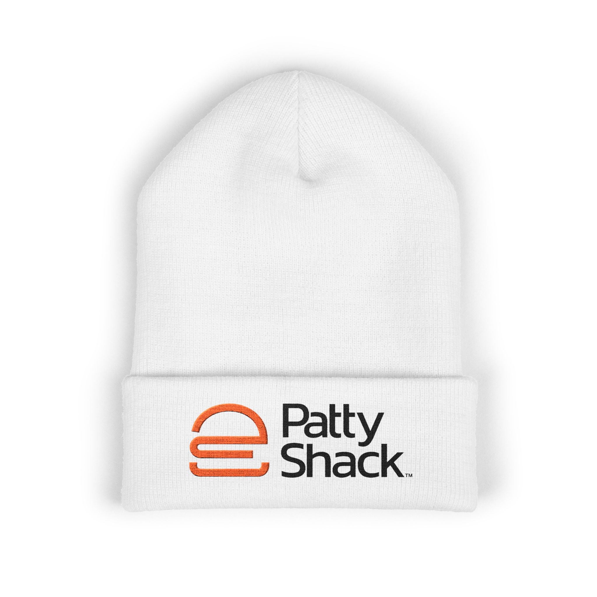 Patty Shack Embroidered Cuffed Beanie — Cozy Branded Winter Hat