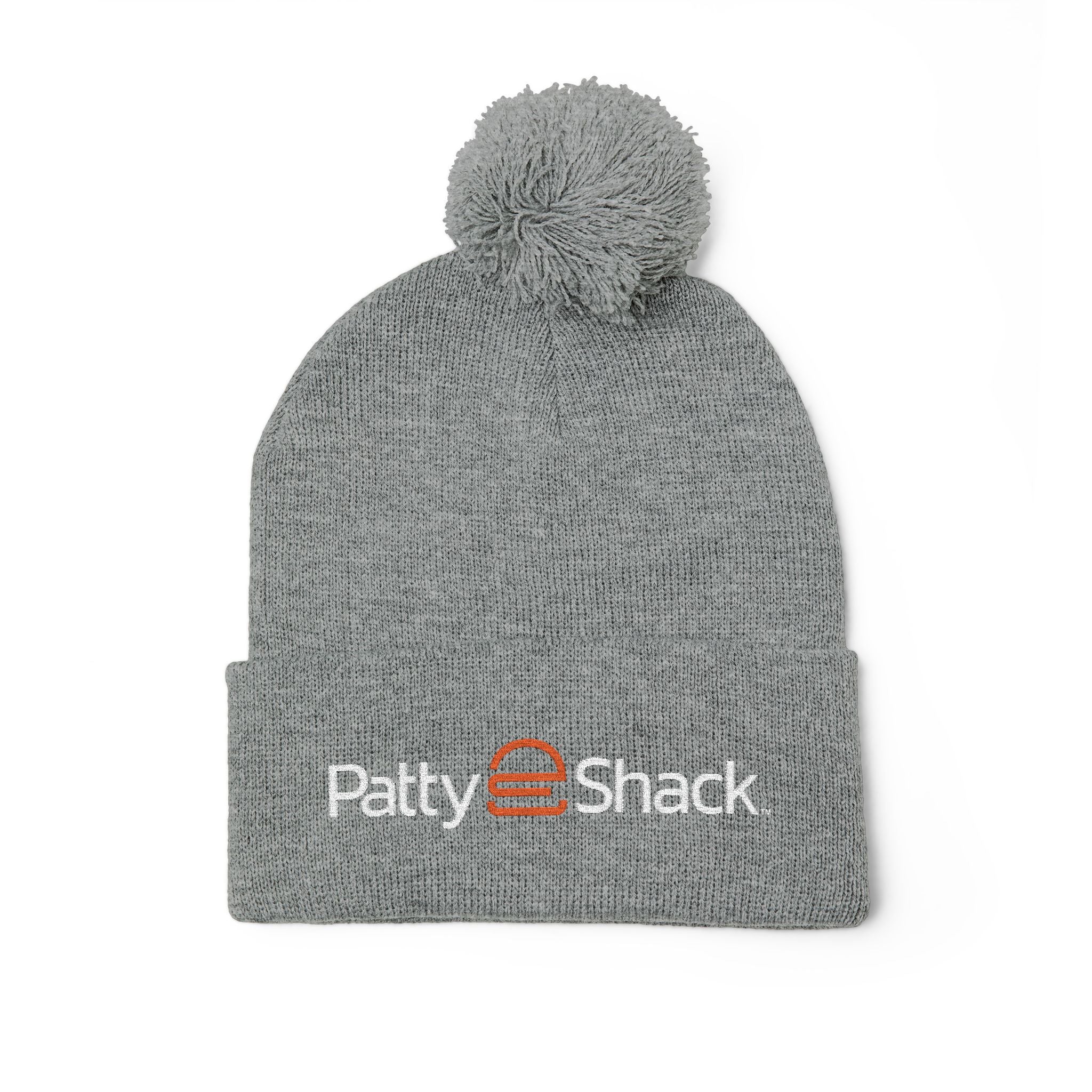 Patty Shack Embroidered Pom-Pom Beanie — Cozy Knit Winter Hat