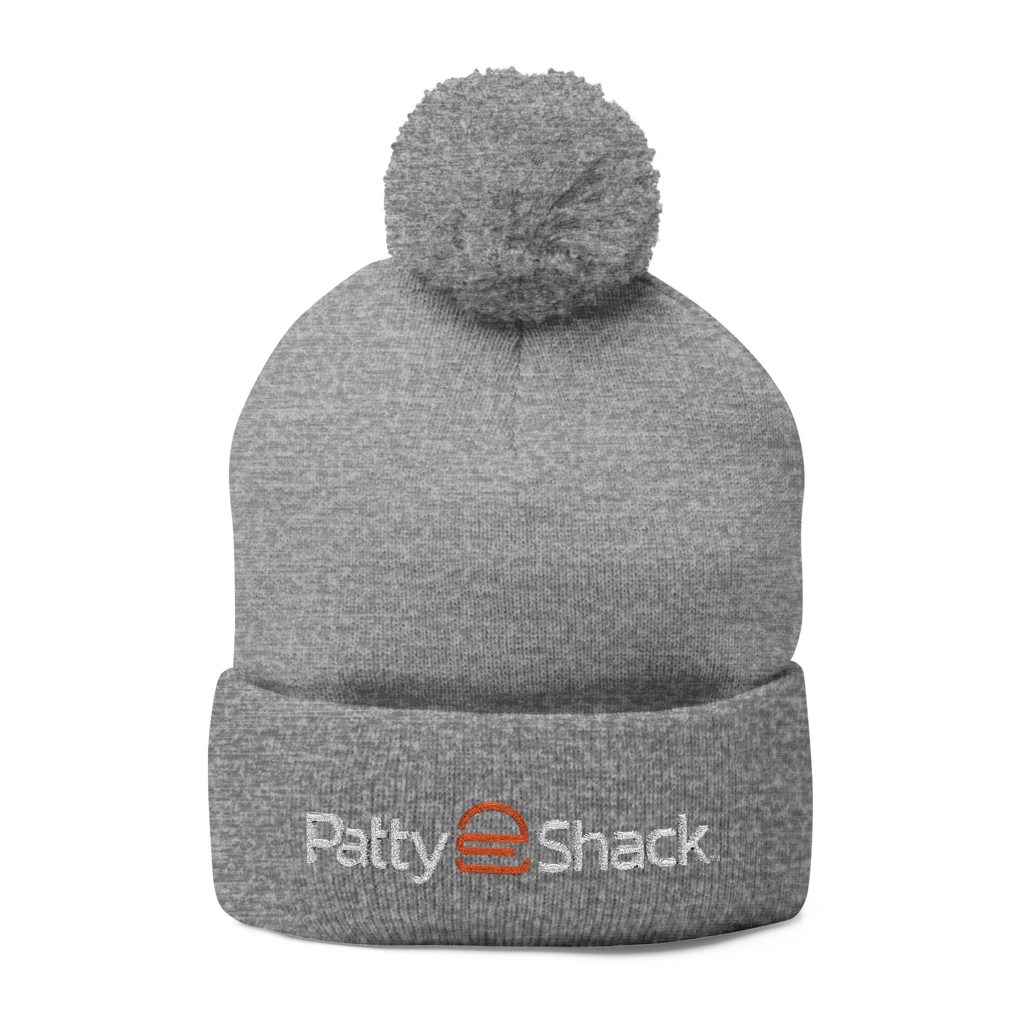 Patty Shack Embroidered Pom-Pom Beanie — Cozy Knit Winter Hat