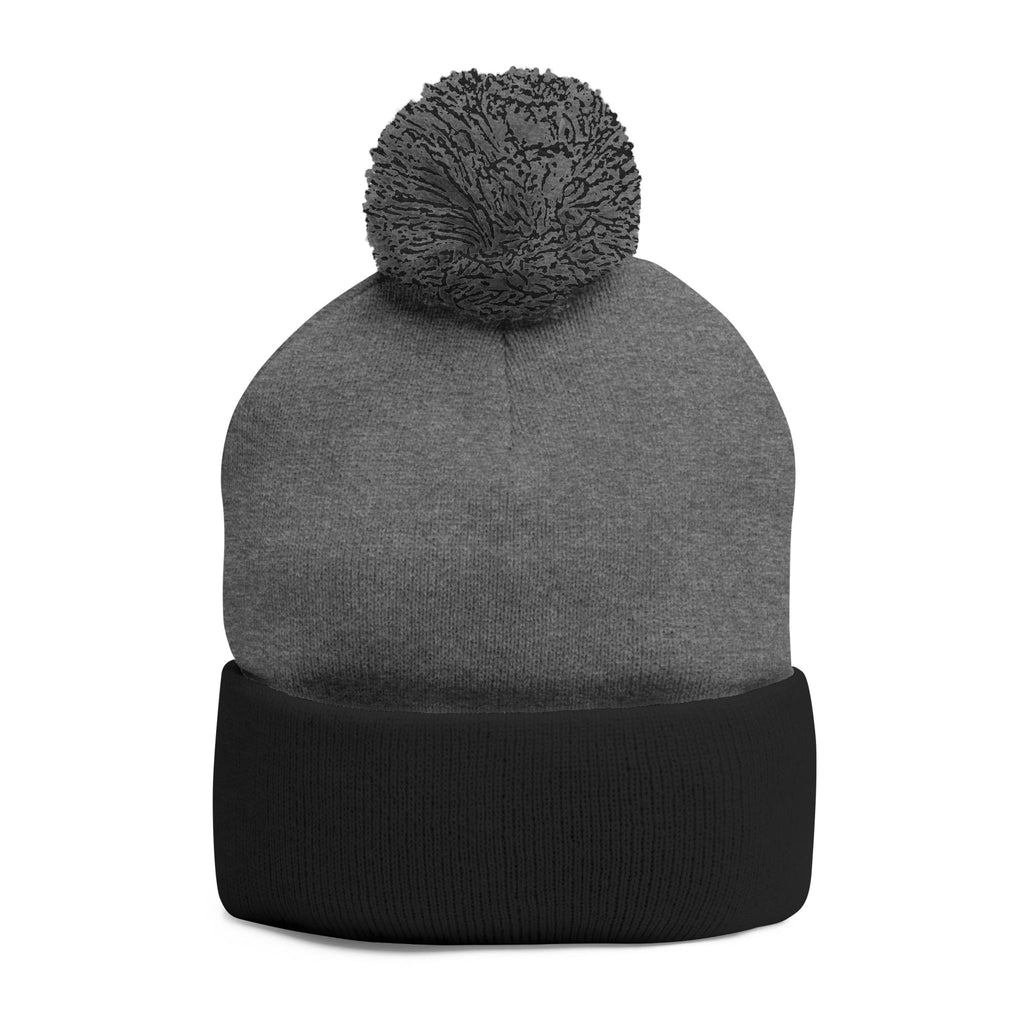Patty Shack Embroidered Pom-Pom Beanie — Cozy Knit Winter Hat
