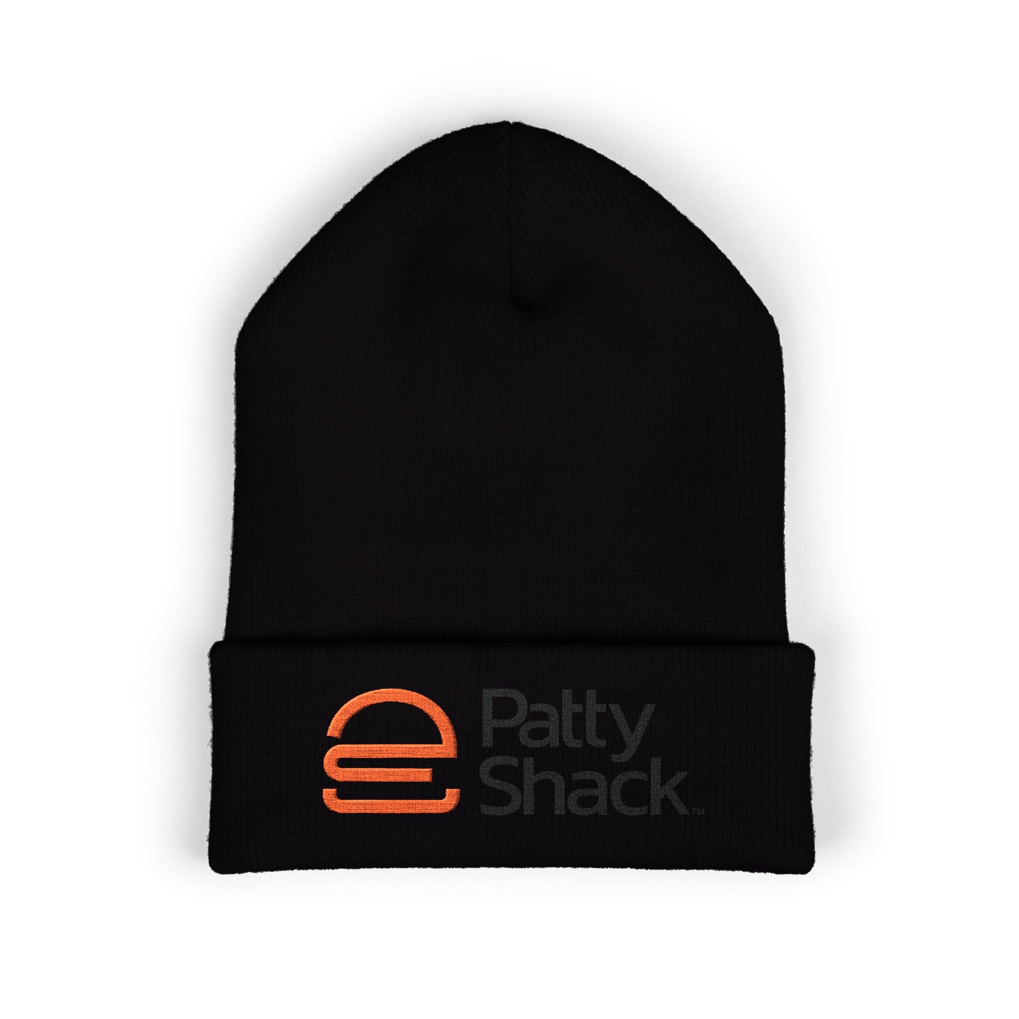 Patty Shack Embroidered Cuffed Beanie — Cozy Branded Winter Hat