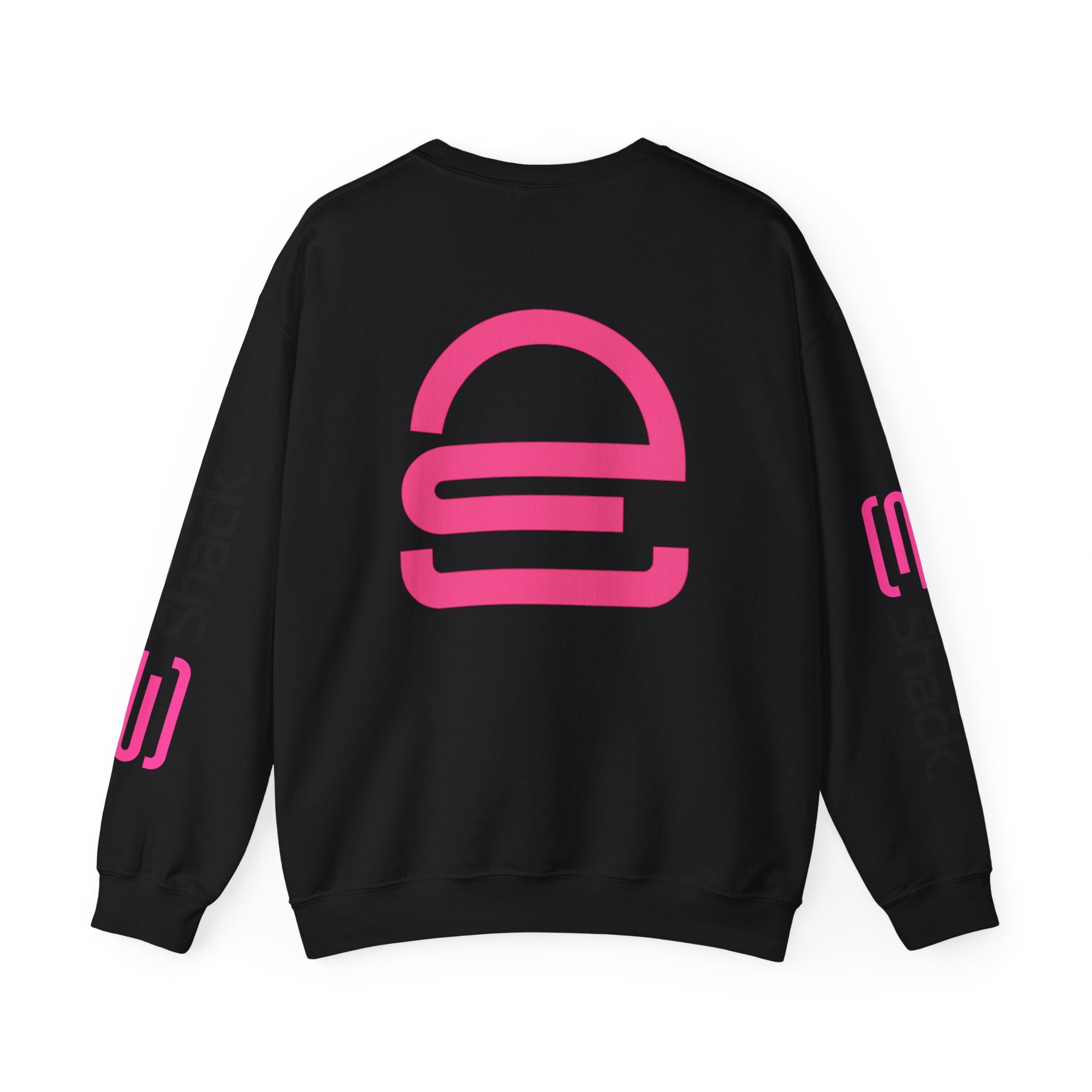 Shack x Patty Logo Crewneck Sweatshirt — White Graphic Logo Pullover