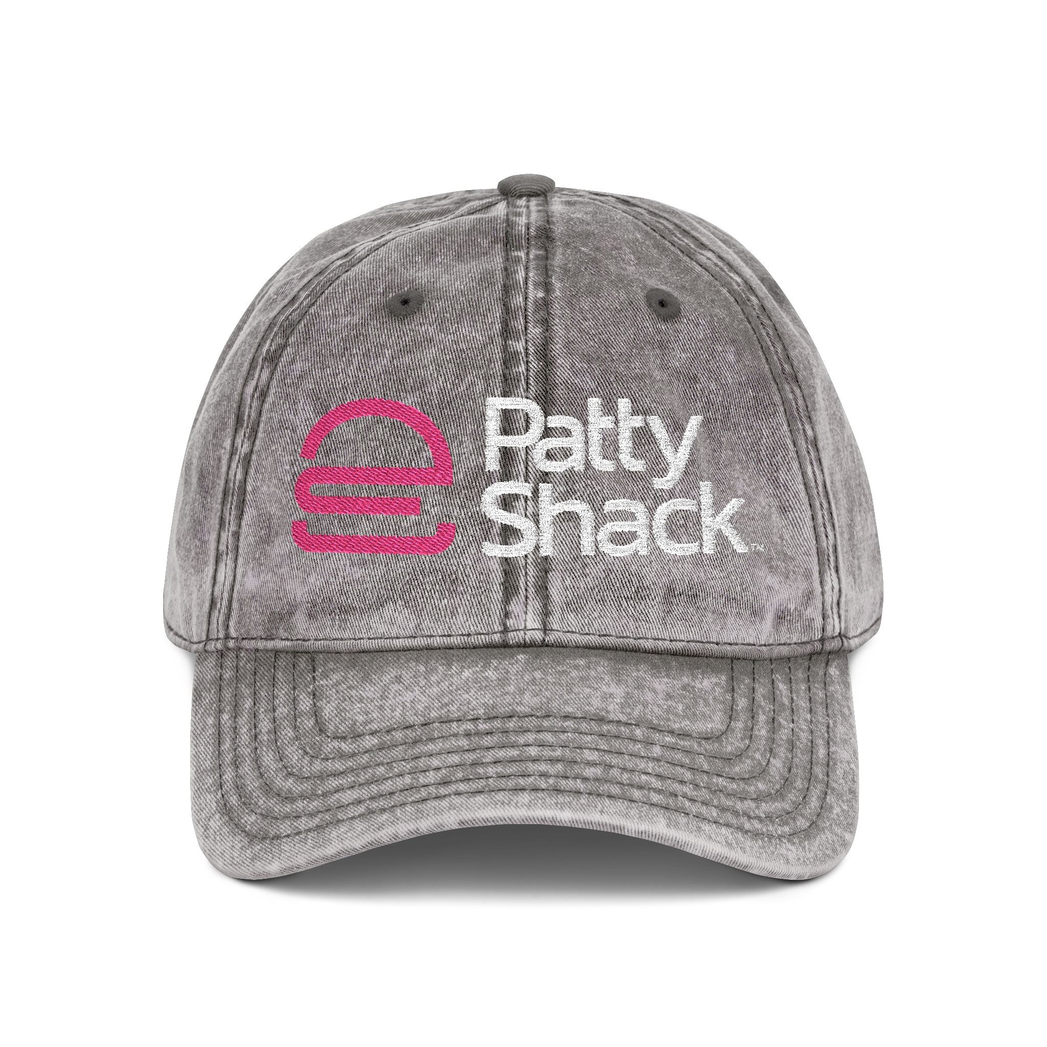 Vintage Embroidered Cap — Patty Shack Logo Distressed Hat